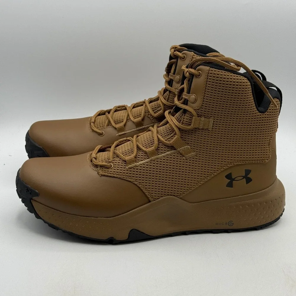 Under Armour Micro G Stellar Mid Shoes Men Size 14 Coyote Tactical 3028316-498
